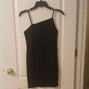Forever 21 Black Asymmetrical Knit Dress NWT
